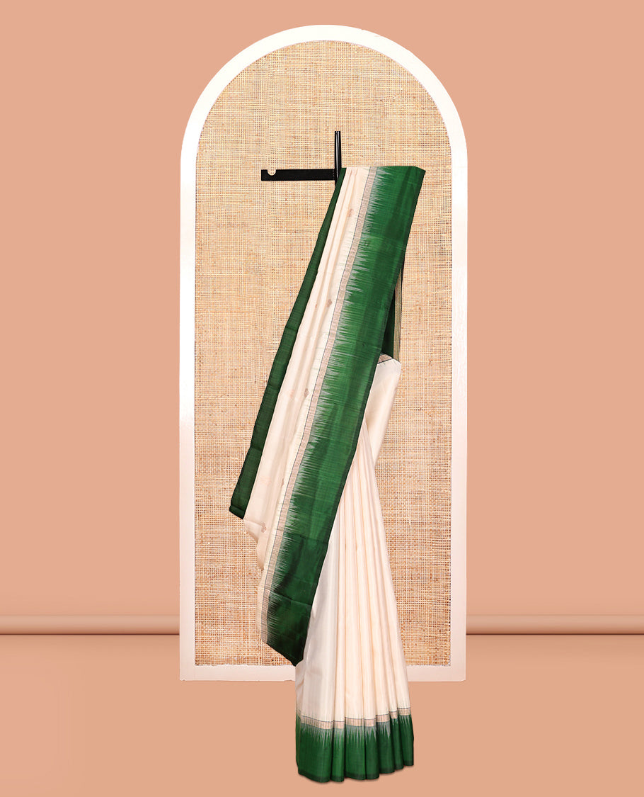 Cream Mayuri Soft Silk Saree