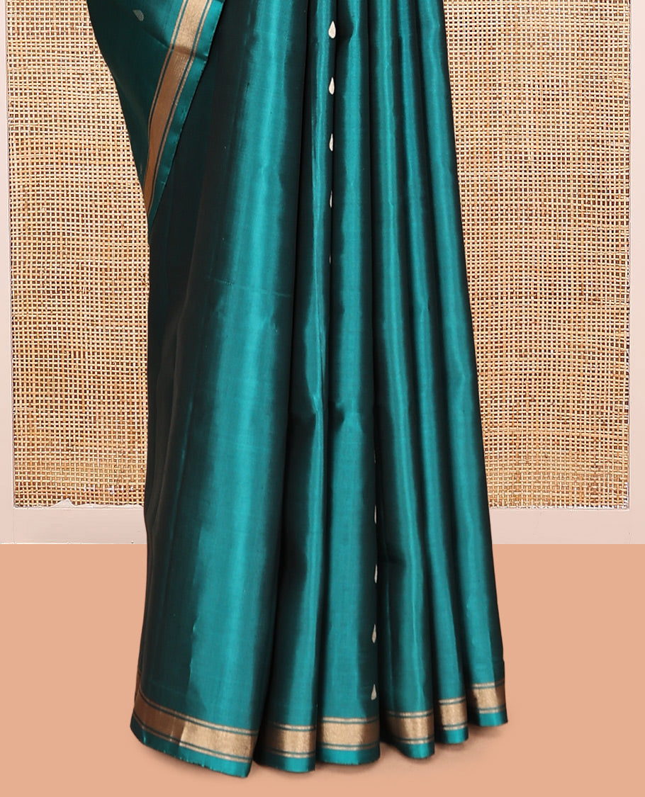 Blue Mayuri Soft Silk Saree