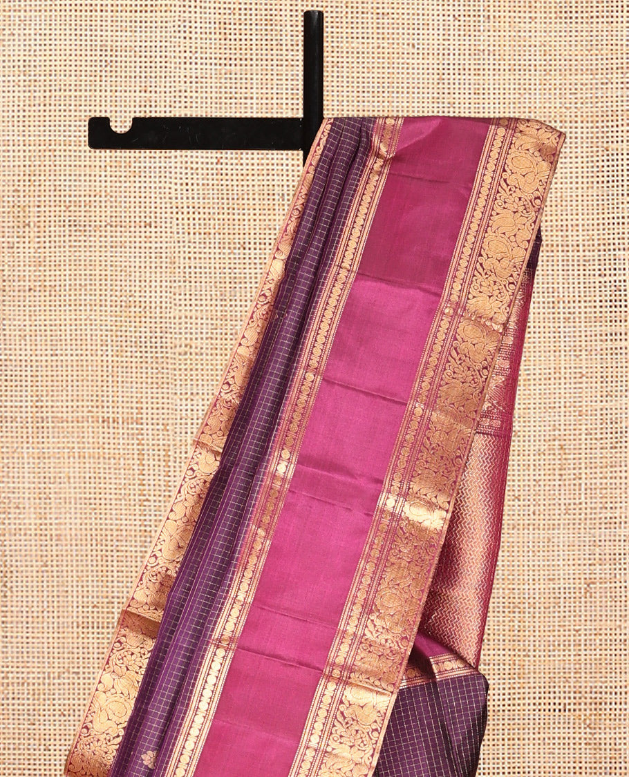 Purple Mayuri Soft Silk Saree