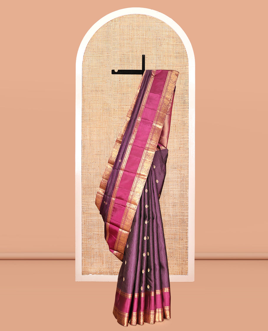 Purple Mayuri Soft Silk Saree