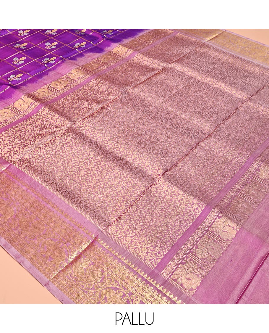 Violet Venkatagiri Silk Saree