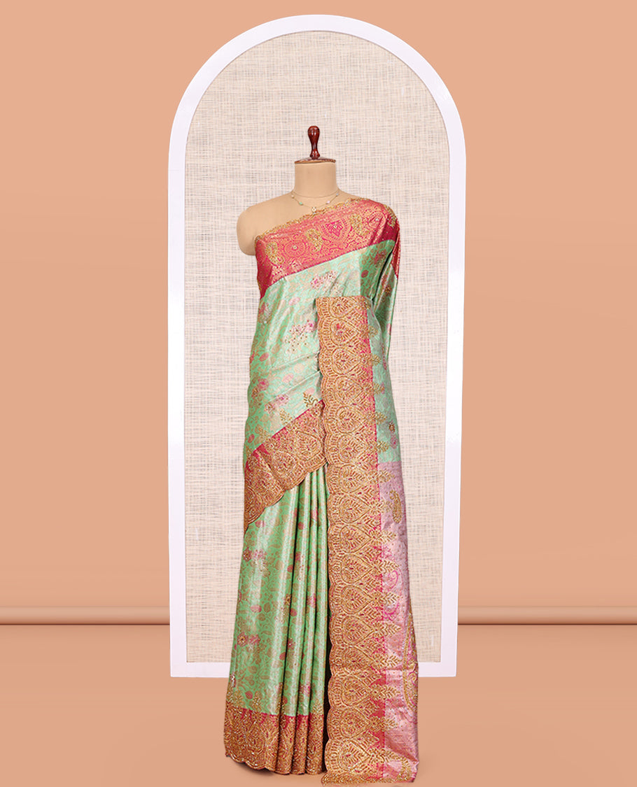 Green Mysore Silk Saree