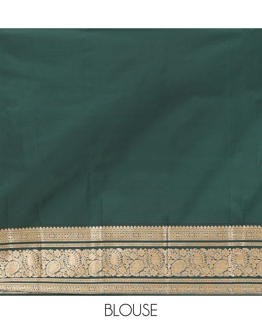 Yellow Zari Butta Budget Silk Saree