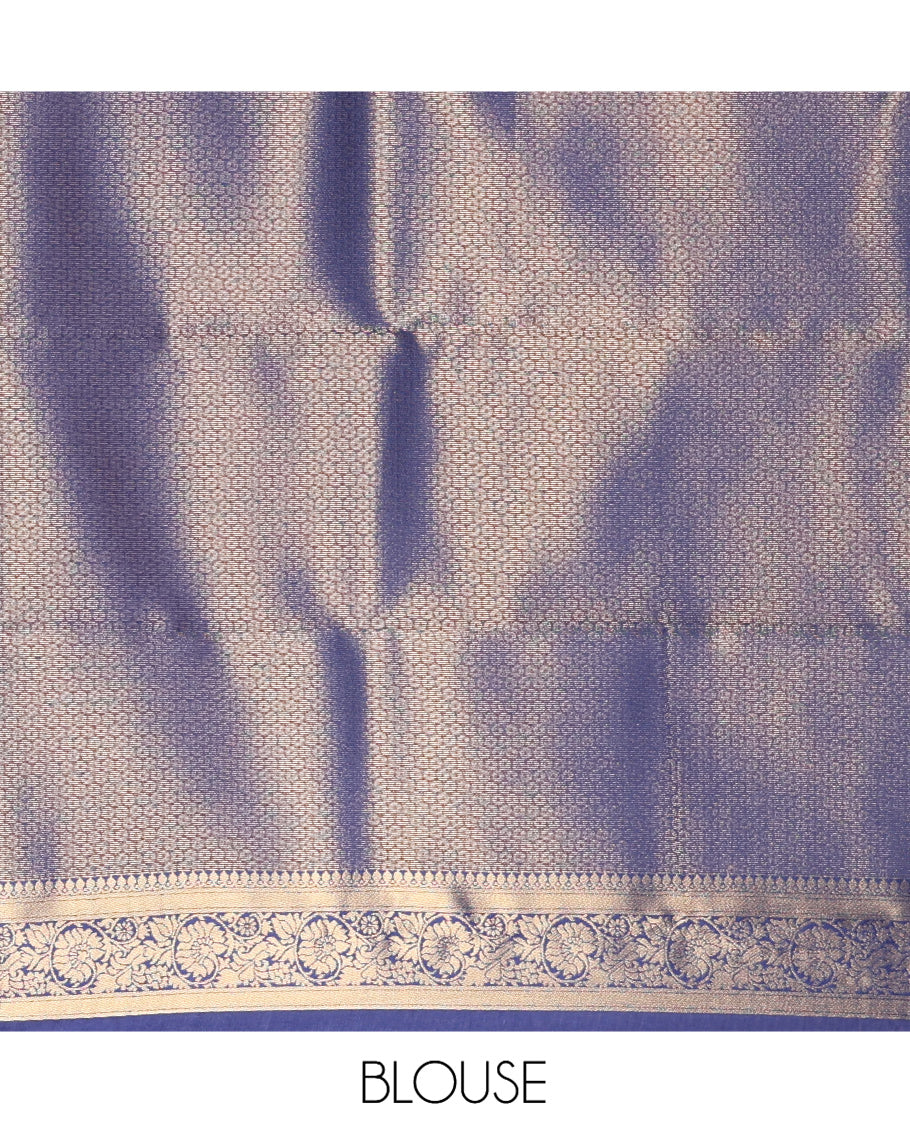 Blue Semi-Soft Silk Saree