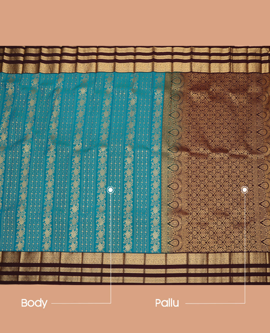 Blue Budget Silk Saree