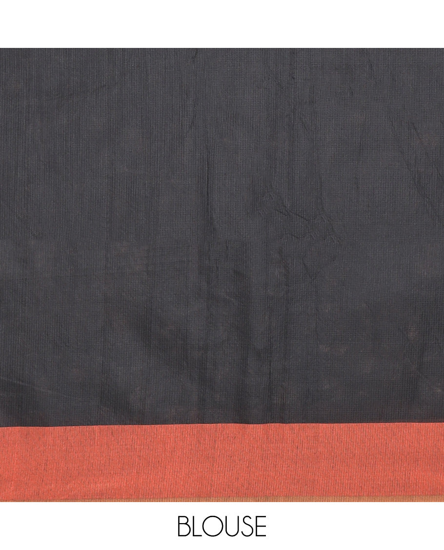 Black with gold brown thread weaving banaras kotta weaving saree , contrast metalic gold brown & kottal palian blouse