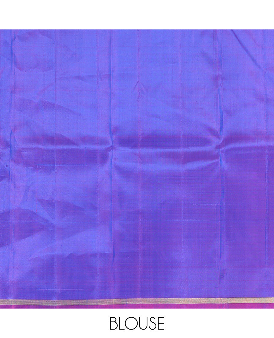 Blue Kanchipuram Silk Saree