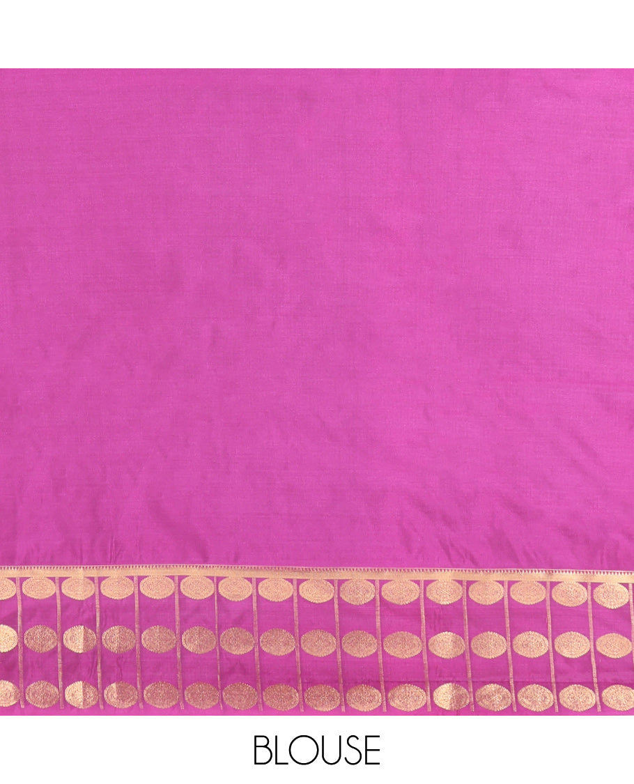 Grey Peacock Chakram Budget Silk Saree