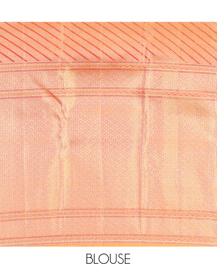 Yellow Kanchipuram Tissue Silk Saree
