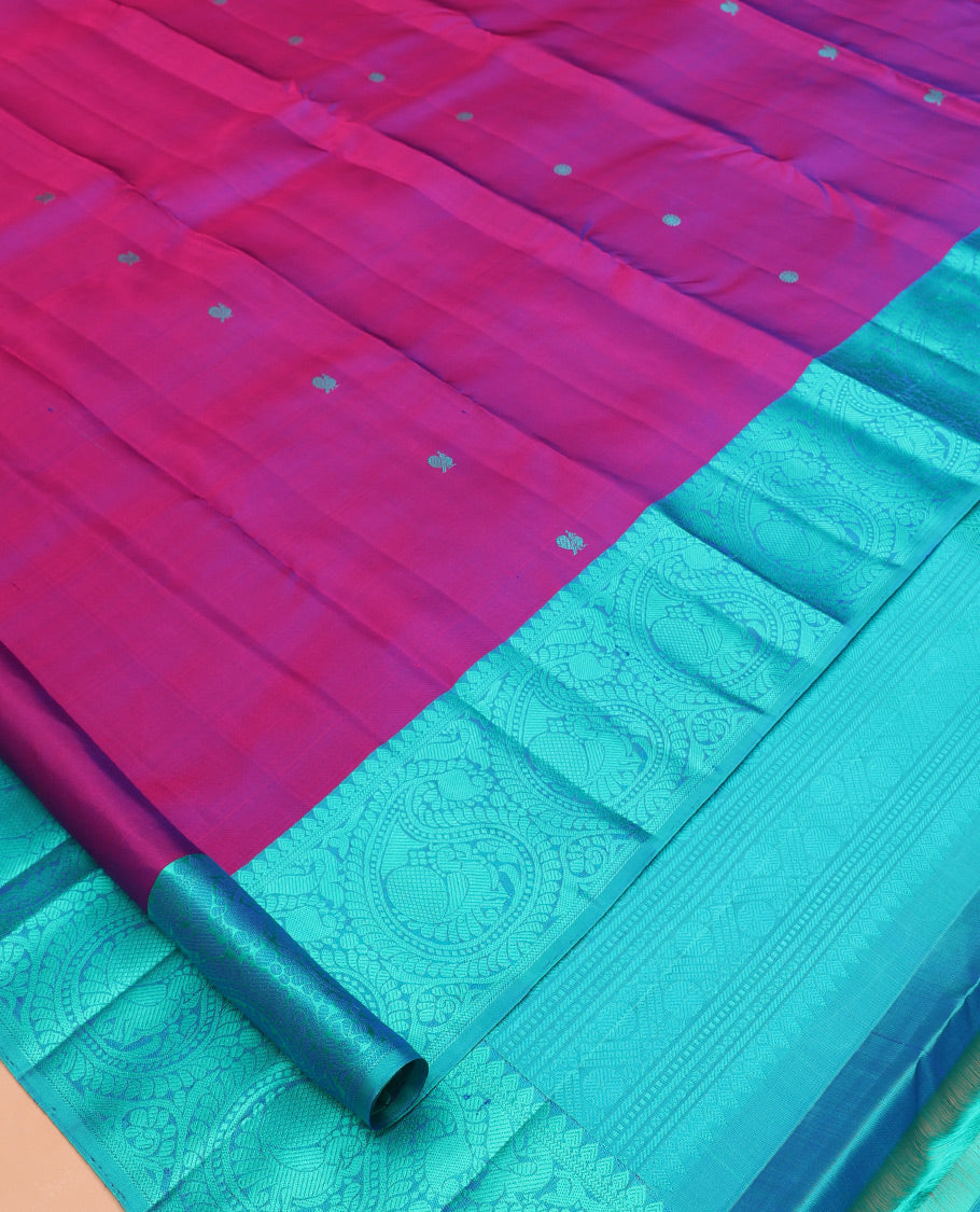 Purple Kanchipuram Silk Saree