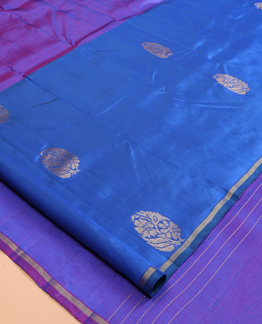 Blue Kanchipuram Silk Saree