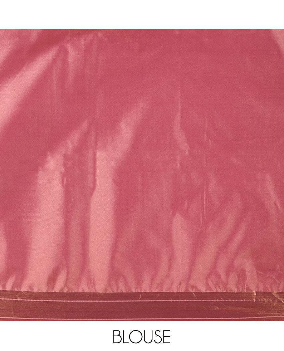 Honey Color Semi-Soft Silk Saree