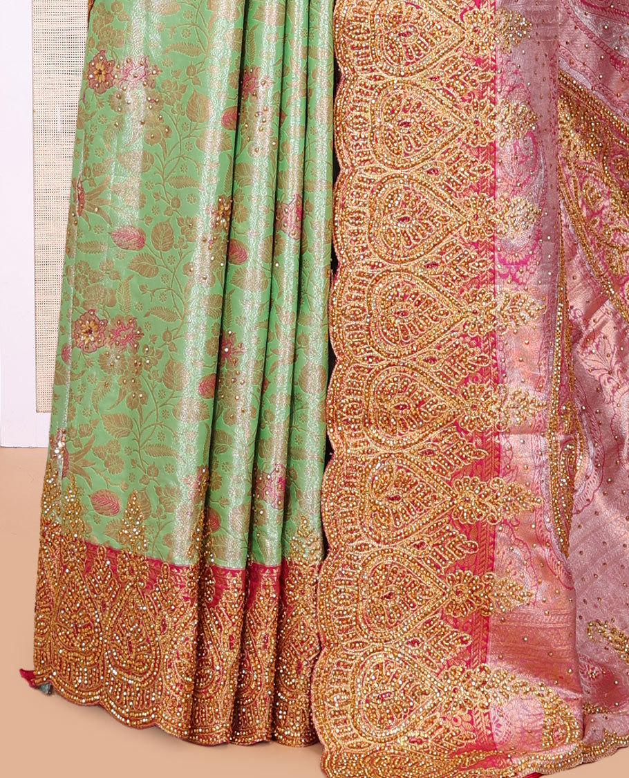 Green Mysore Silk Saree