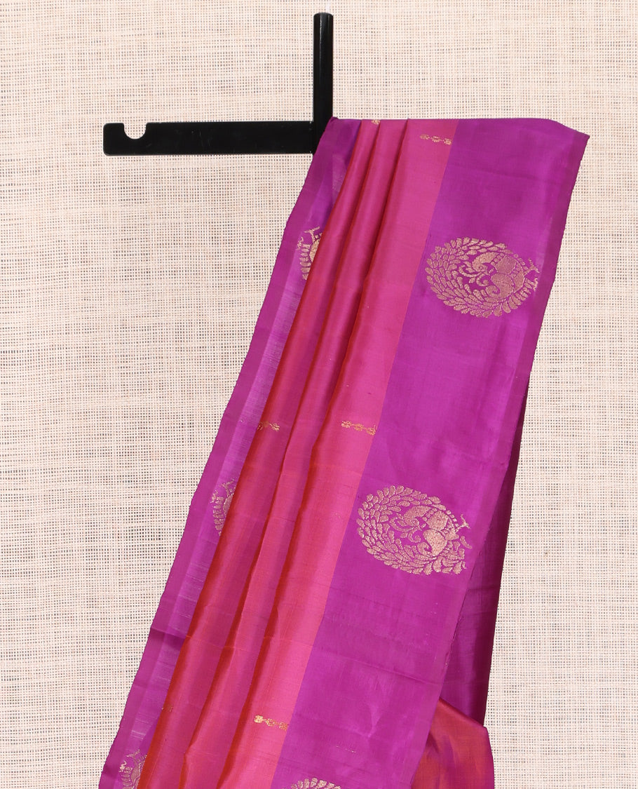 Pink Zari Buttas Kanchipuram Silk Saree