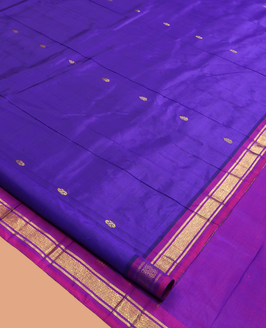 Violet Kanchipuram Silk Saree