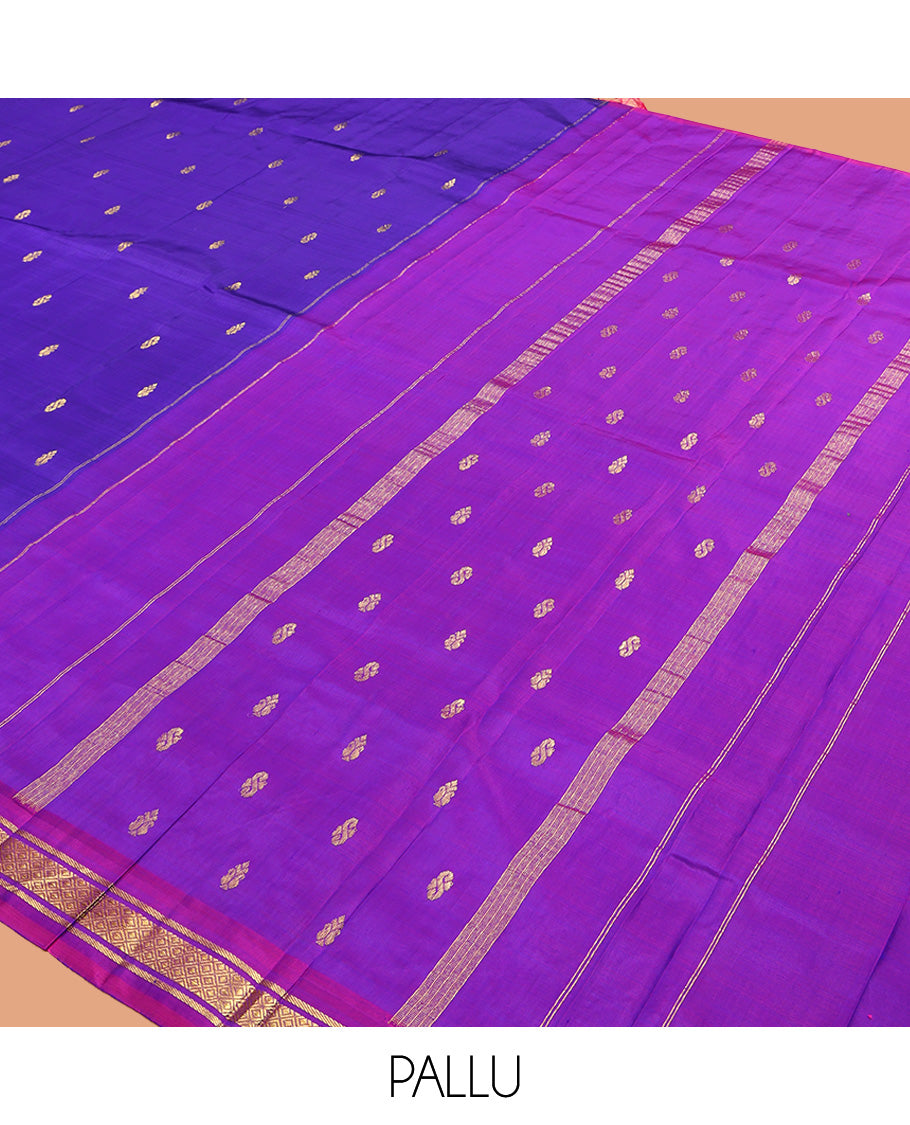 Violet Kanchipuram Silk Saree