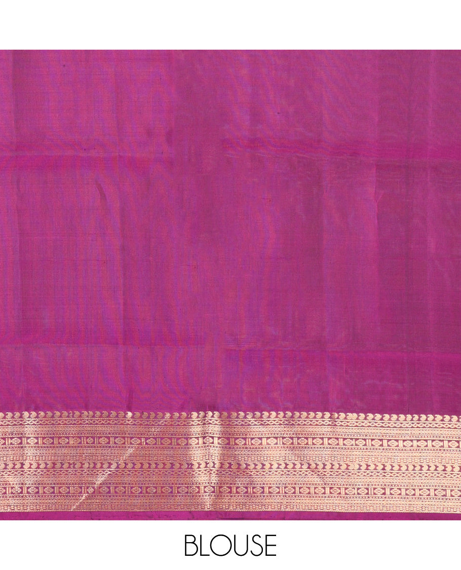 Purple Mayuri Lite Silk Mix Saree