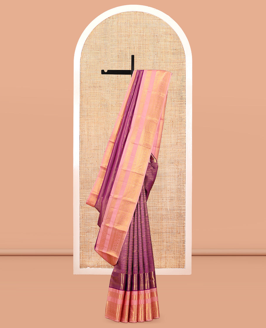 Purple Kanchi Silk