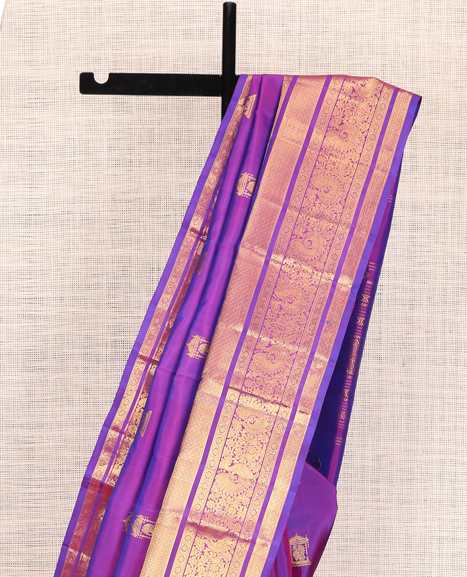 Violet Kanchipuram Silk Saree