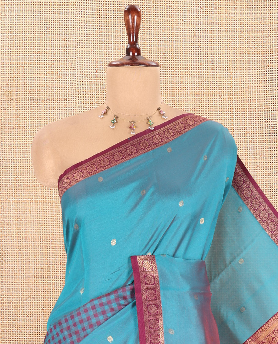 Rama Semi-Soft Silk Saree