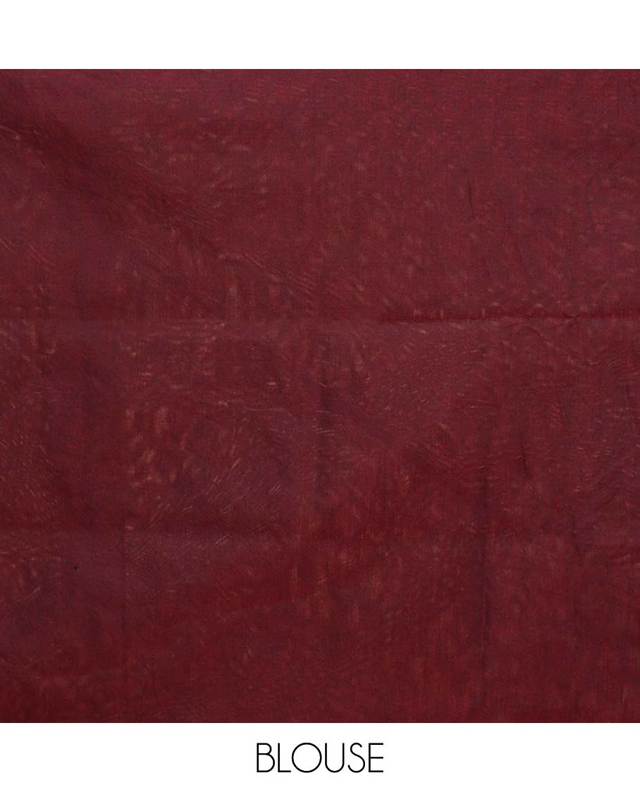 Green plain semi-silk cotton saree, contrast plain border, and pallu