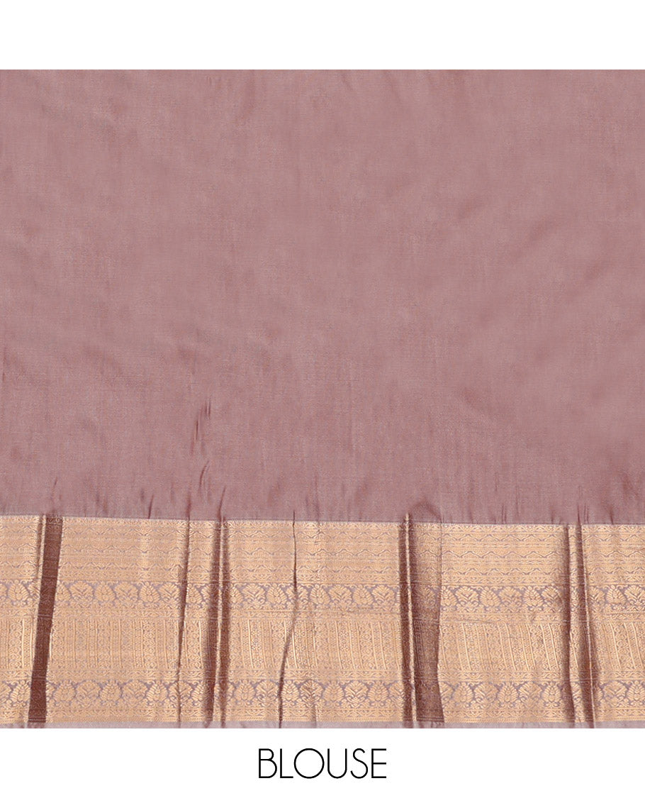 Red Budget Silk Saree, Majestically Detailed with Jacquard Design, Complemented by a Contrast Traditional Zari Border, Grand Pallu, and a Contrast Blouse
