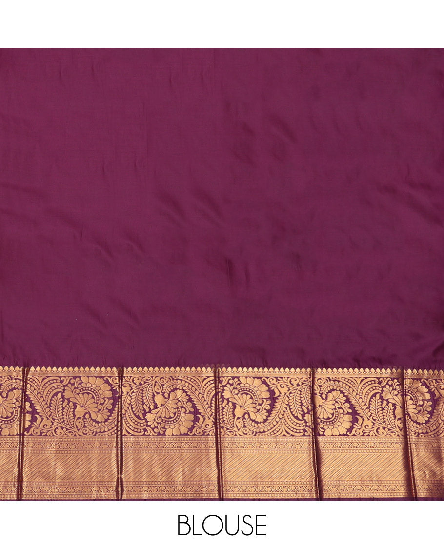 Pink Budget Silk Saree, Beautified with Jacquard Design, Complemented by a Contrast Traditional Zari Border, Grand Pallu, and a Contrast Blouse
