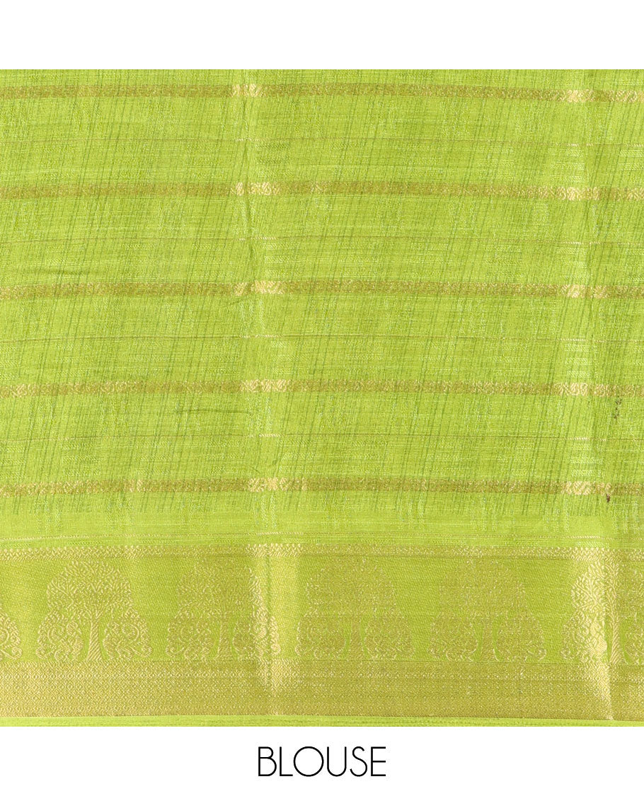 Dark purple traditional zari design dola silk saree, contrast tree of life and peacock design border, zari design pallu, and contrast zari woven blouse