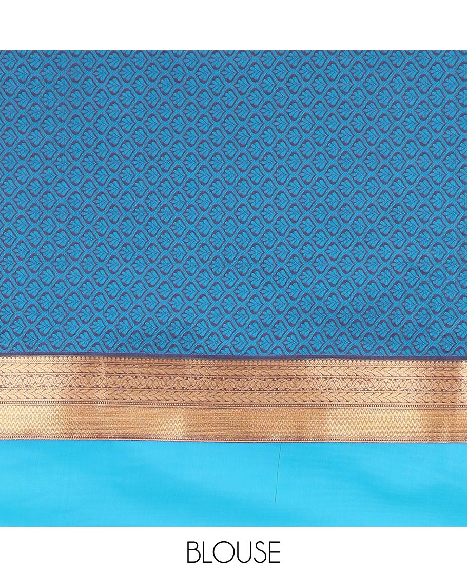Wine thread weaving silk cotton saree with zari border & thread weaving rich pallu along with weaving blouse