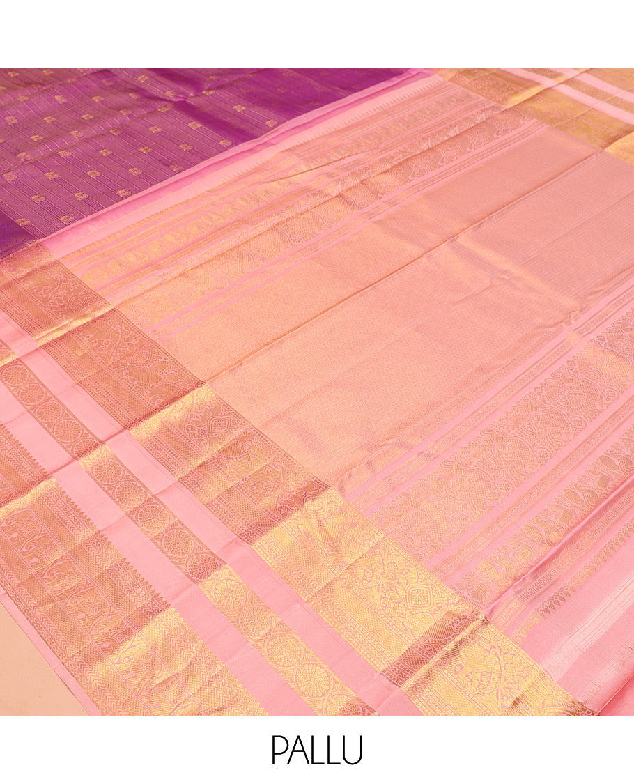 Purple Kanchi Silk