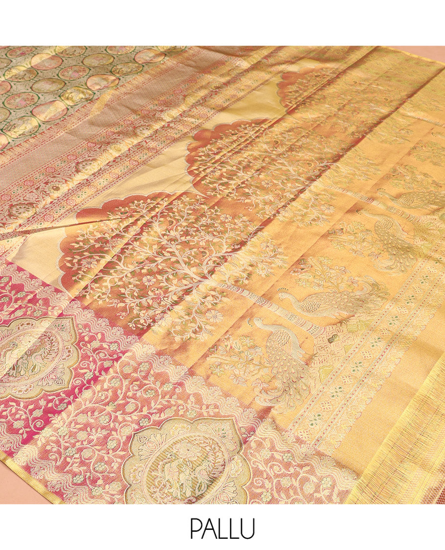 Green Kanchipuram Tissue Silk Saree