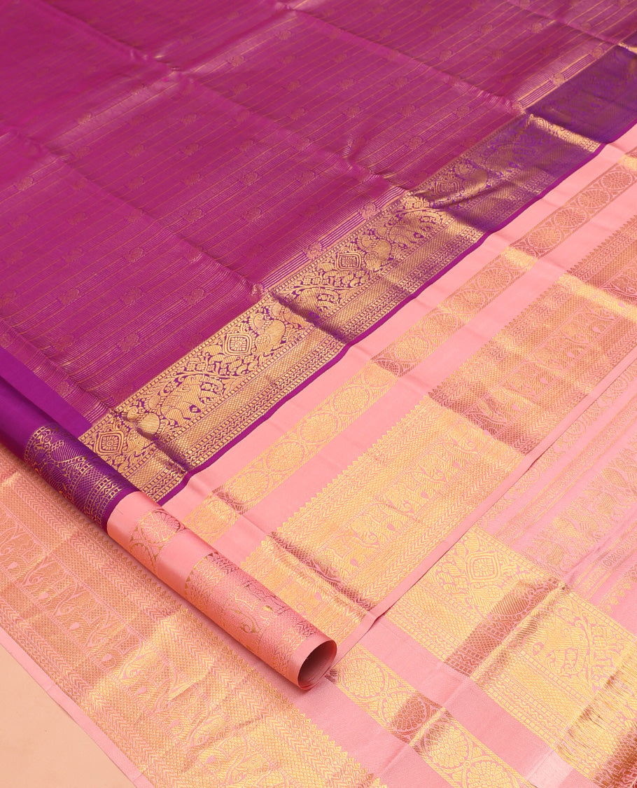 Purple Kanchi Silk