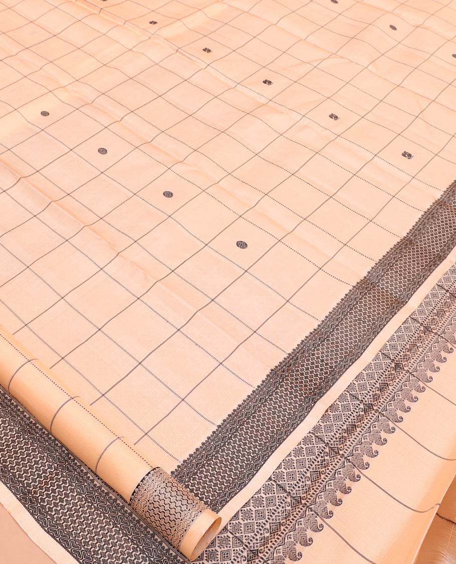 Sandal Kanchipuram Silk Saree