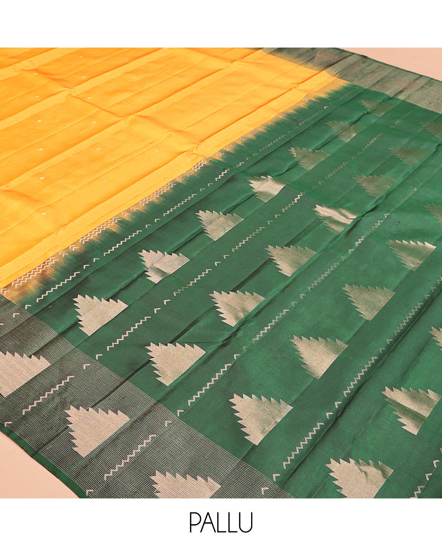 Orange Mayuri Soft Silk Saree
