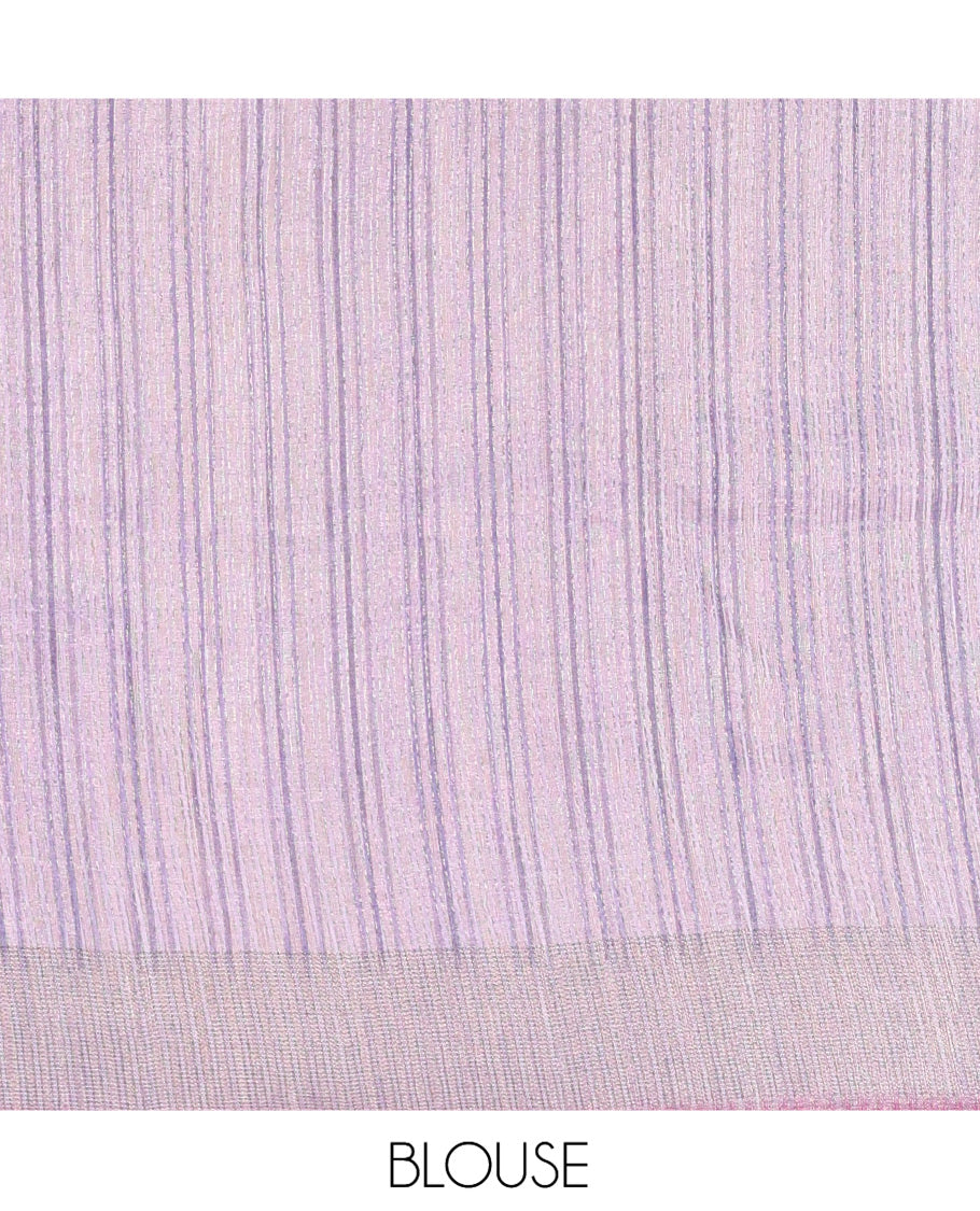 Purple Classic Fancy Tussar Silk Saree