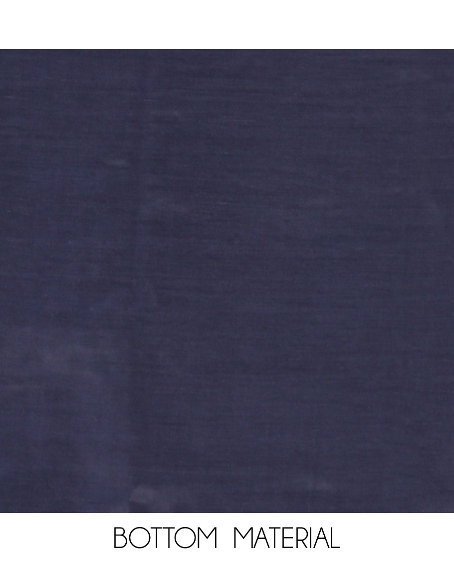 Blue Material Churidar Set, Decorated with Micro-Stone Work on Fox Georgette Top, Comes with a Plain Santoon Bottom, and Is Paired with a Fox Georgette Micro-Stone Work Dupatta