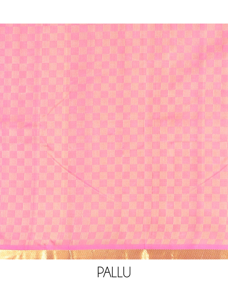 Sandal Paiyaadi Kattam Kanchipuram Silk Saree