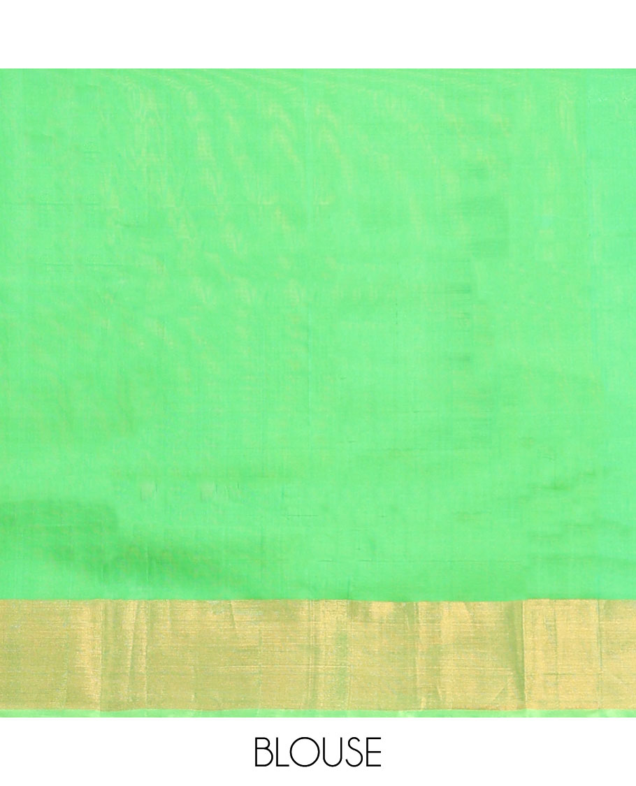Pink floral design uppada saree with contrast zari design border & floral design pallu
