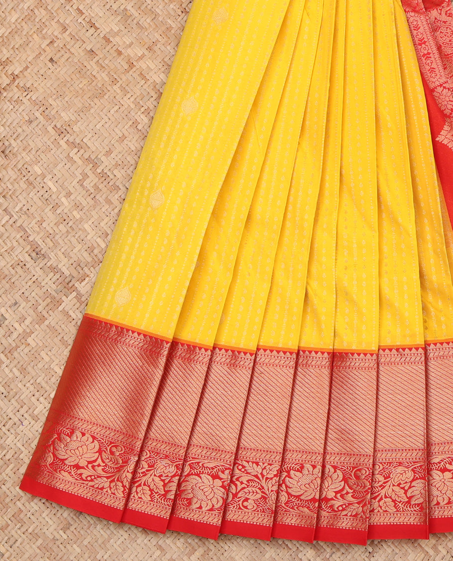 Yellow Budget Silk Saree