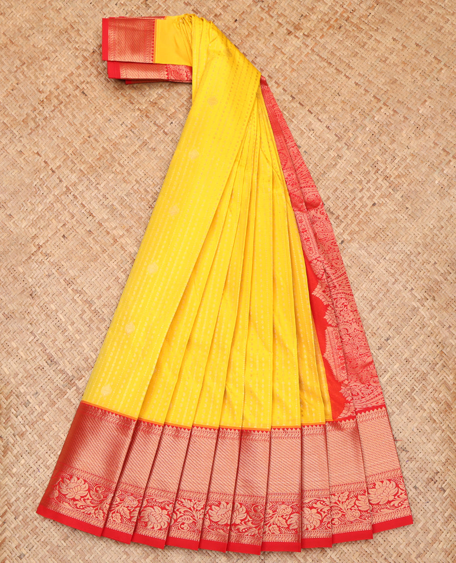 Yellow Budget Silk Saree