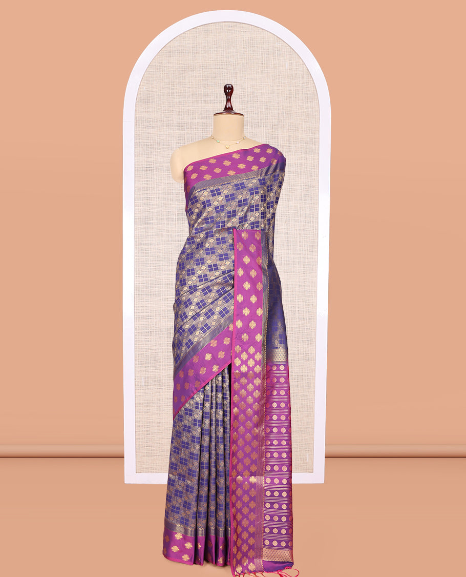 Blue Budget Silk Saree