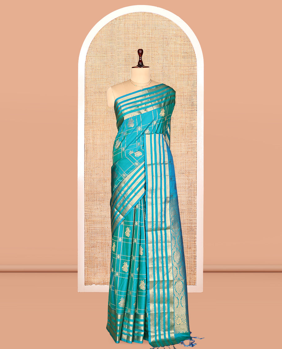 Neelambari Green Budget Silk Saree