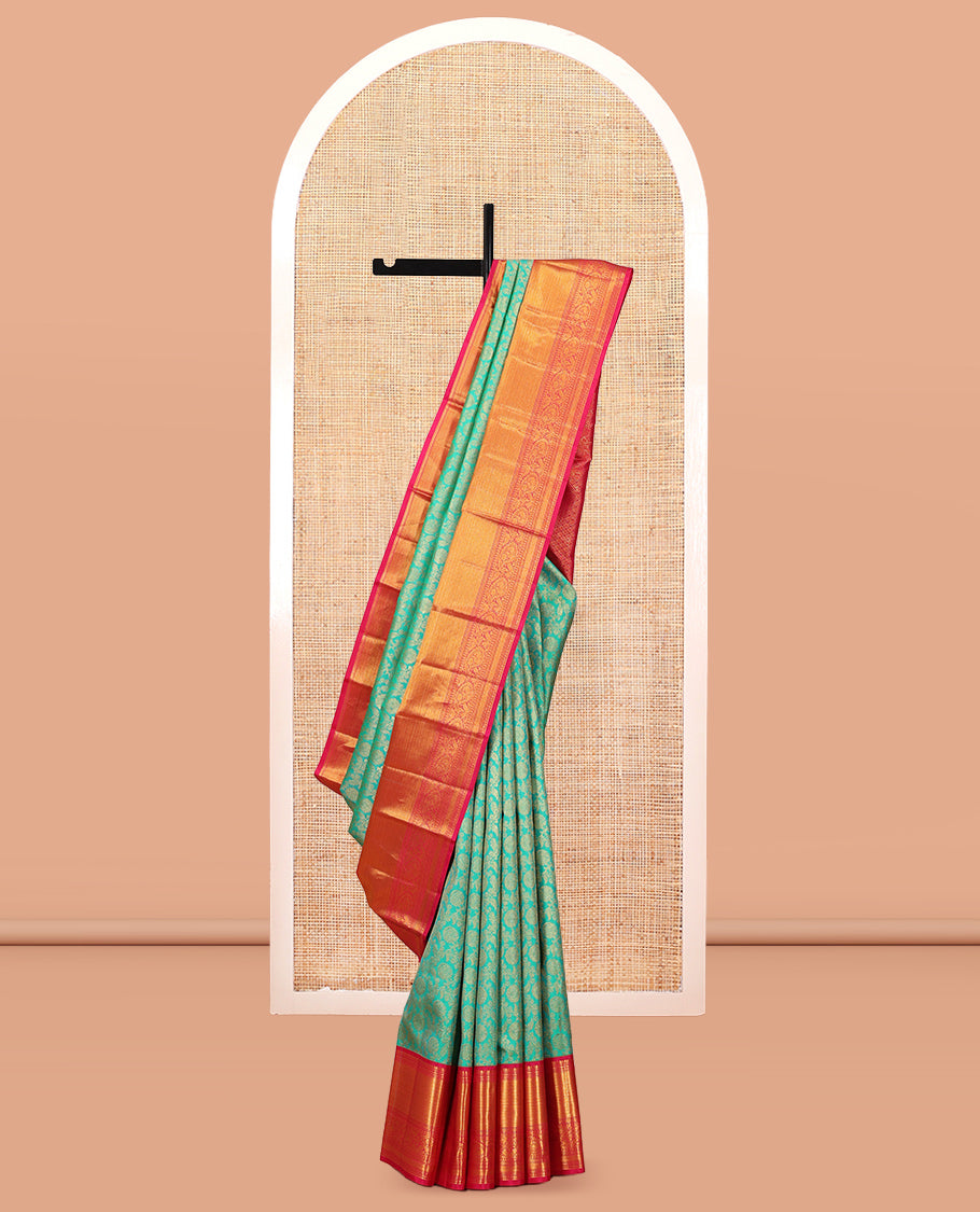 Turquoise Kanchi Silk