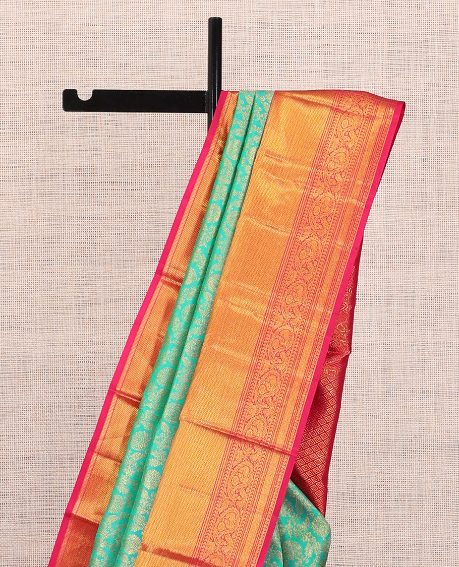 Turquoise Kanchi Silk