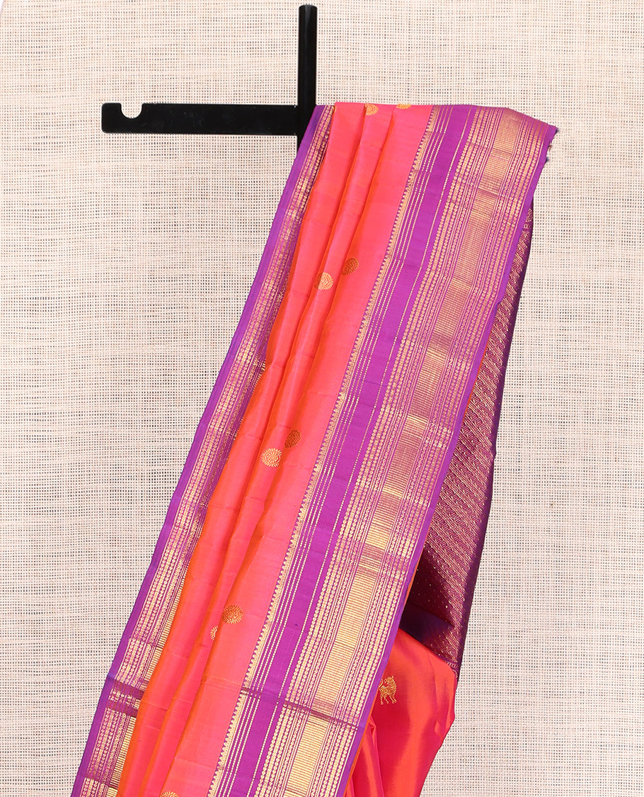 Pink Kanchipuram Silk Saree