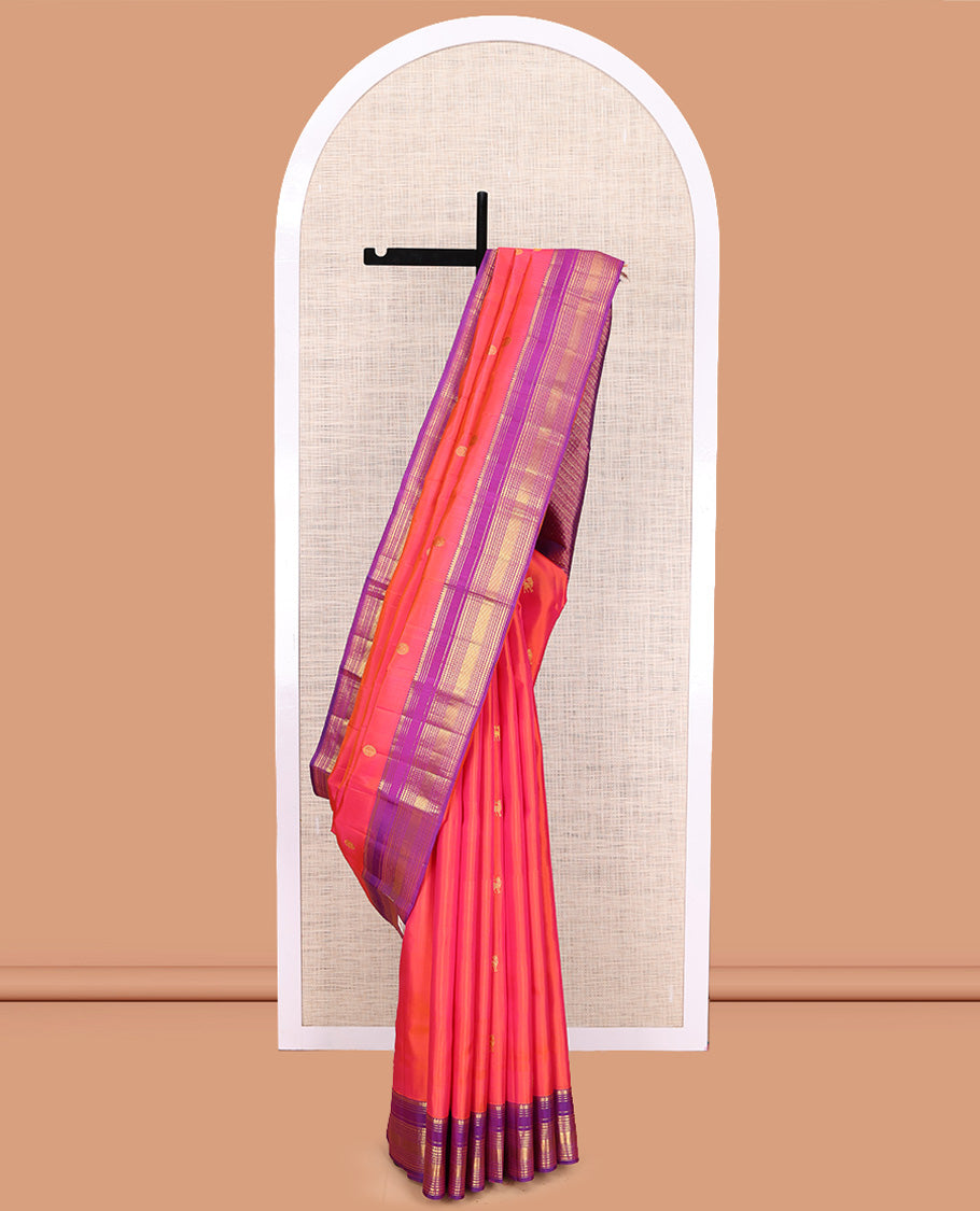 Pink Kanchipuram Silk Saree