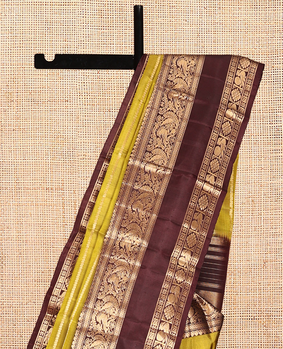 Green Mayuri Soft Silk Saree