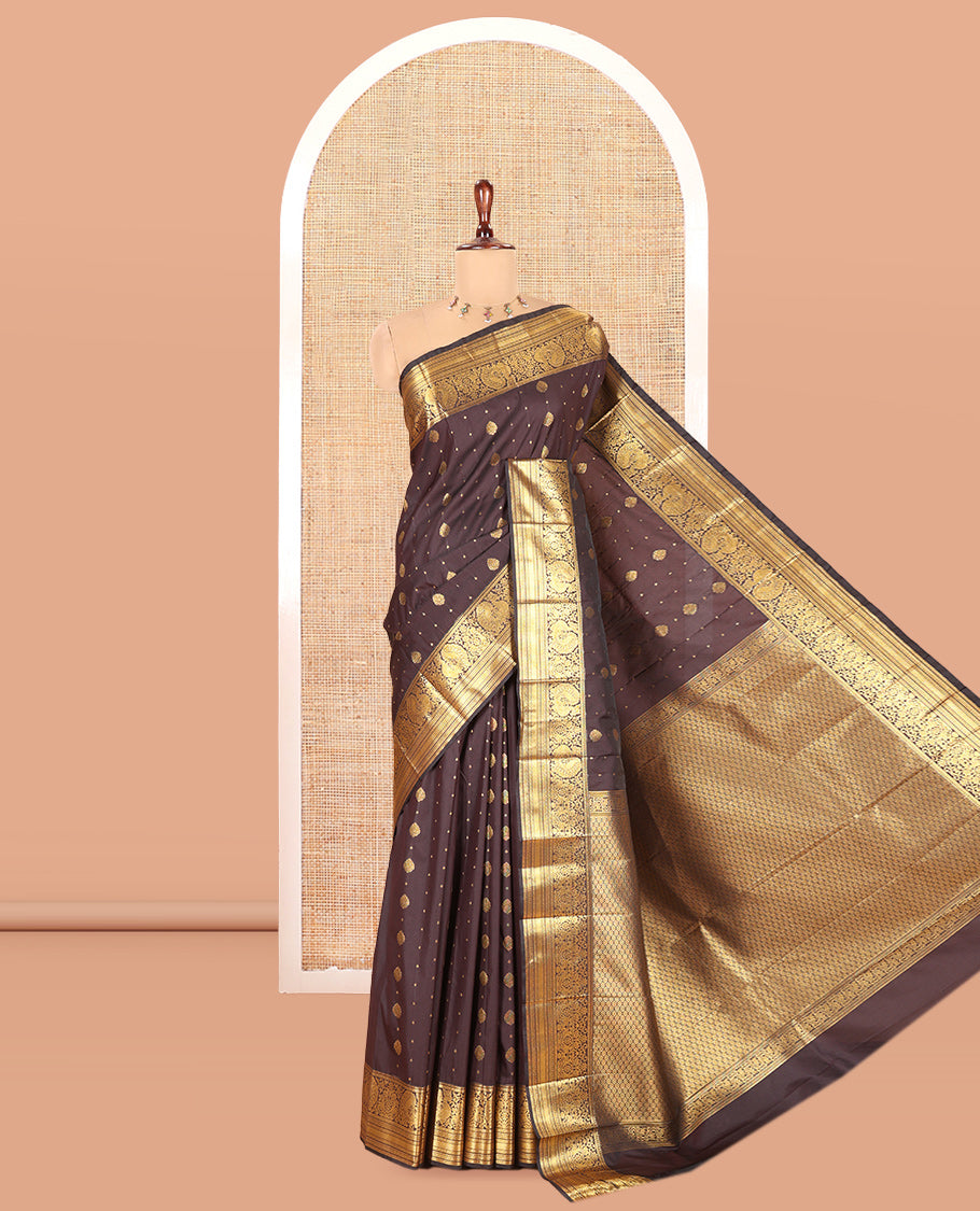 Coffee Brown Budget Silk Saree