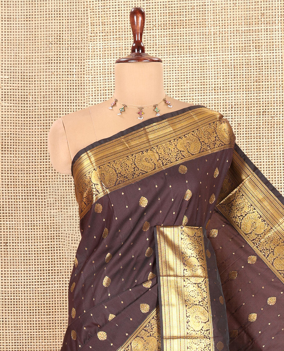 Coffee Brown Budget Silk Saree