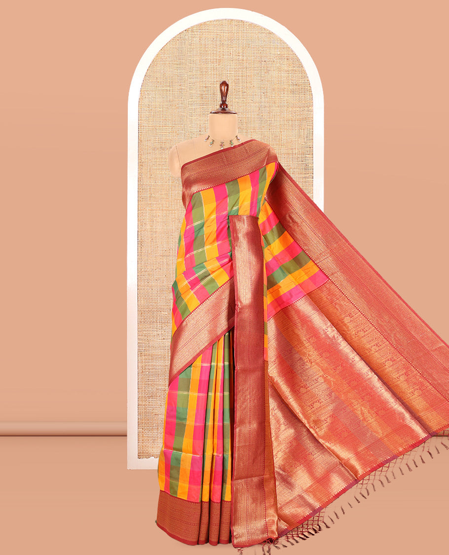 Maroon Fancy Softy Silk Saree